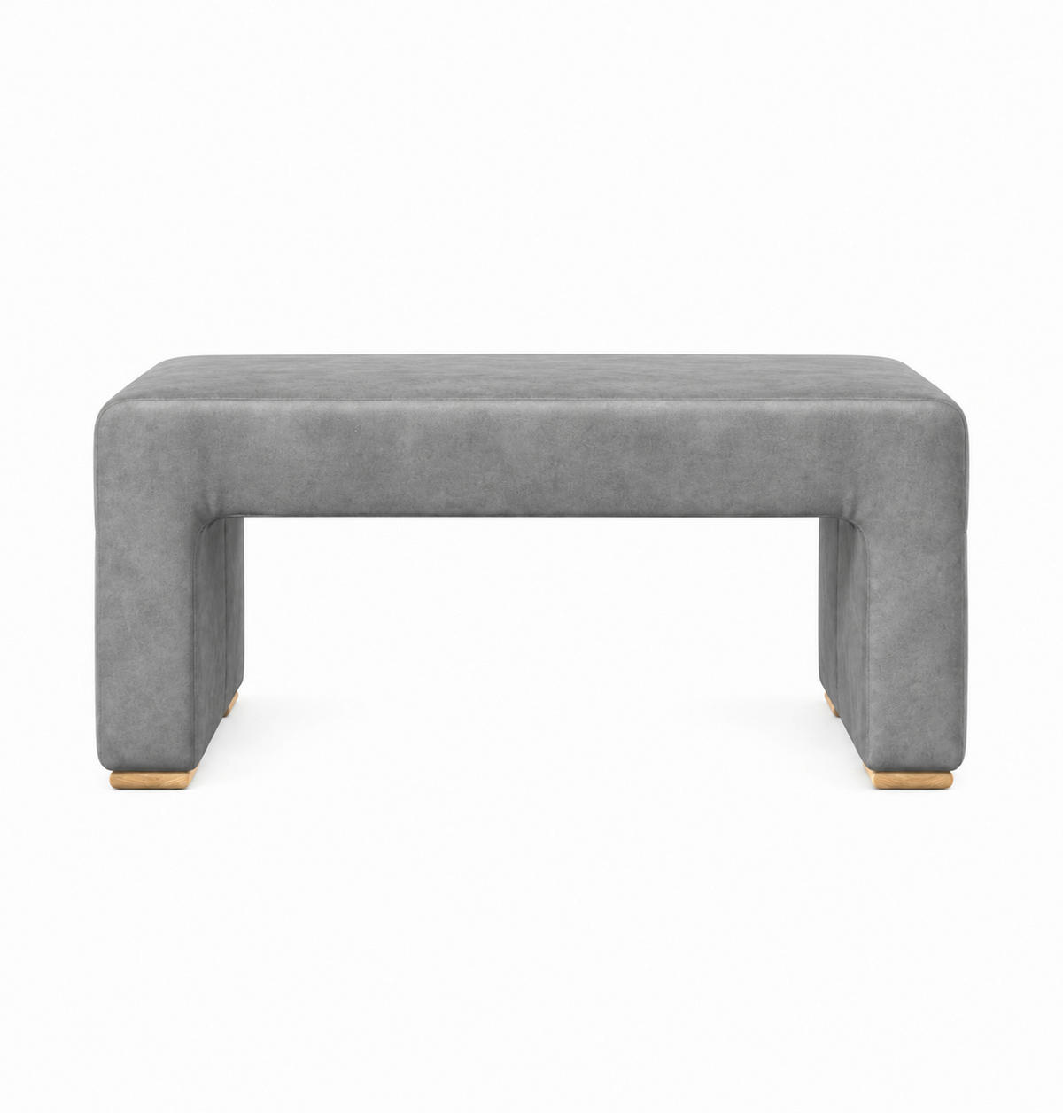 UGAONA KLUPA  siva   - siva/boja hrasta, Moderno, drvo/tekstil (104/55cm) - Livetastic