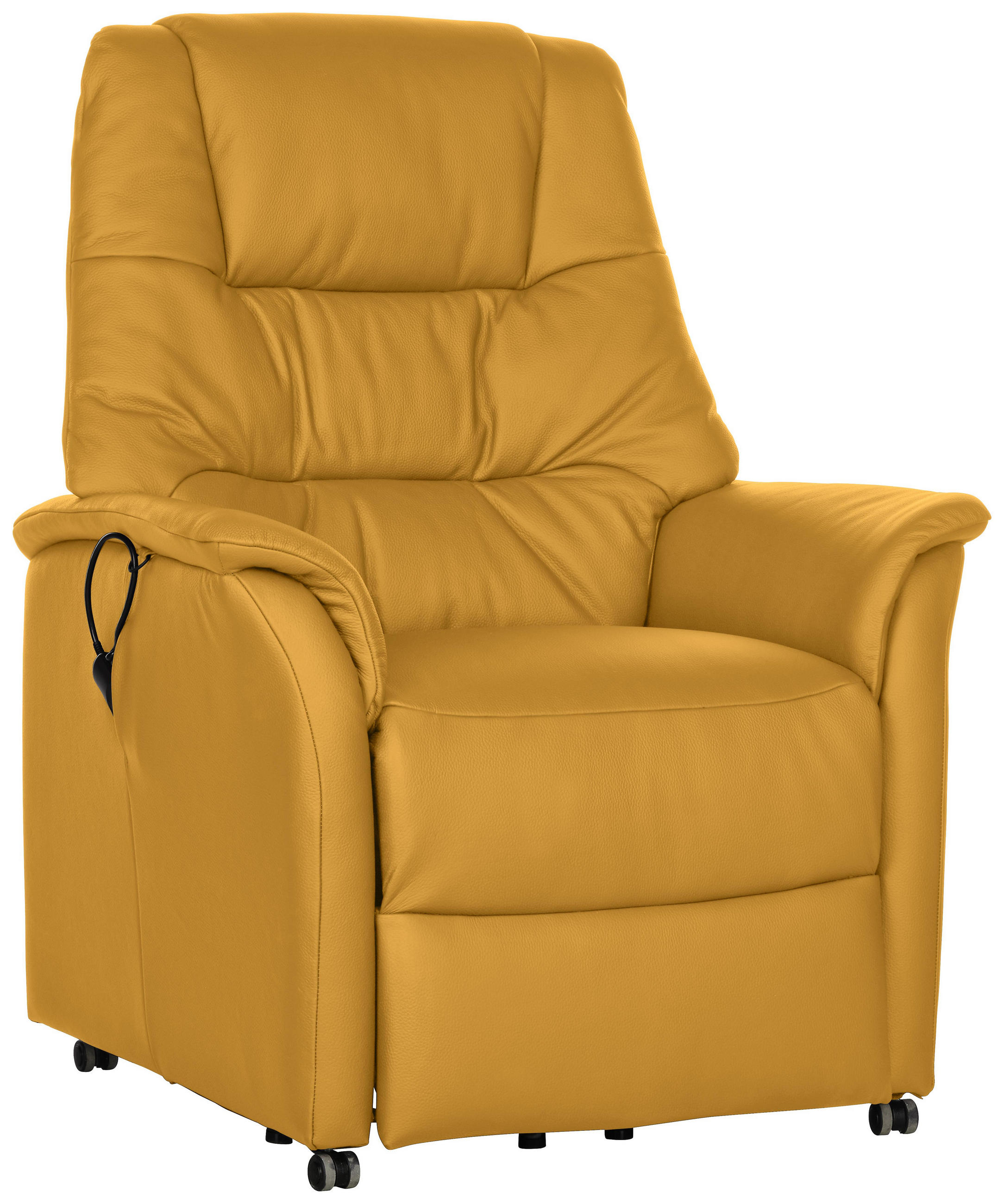 Fernsehsessel in Leder Gelb