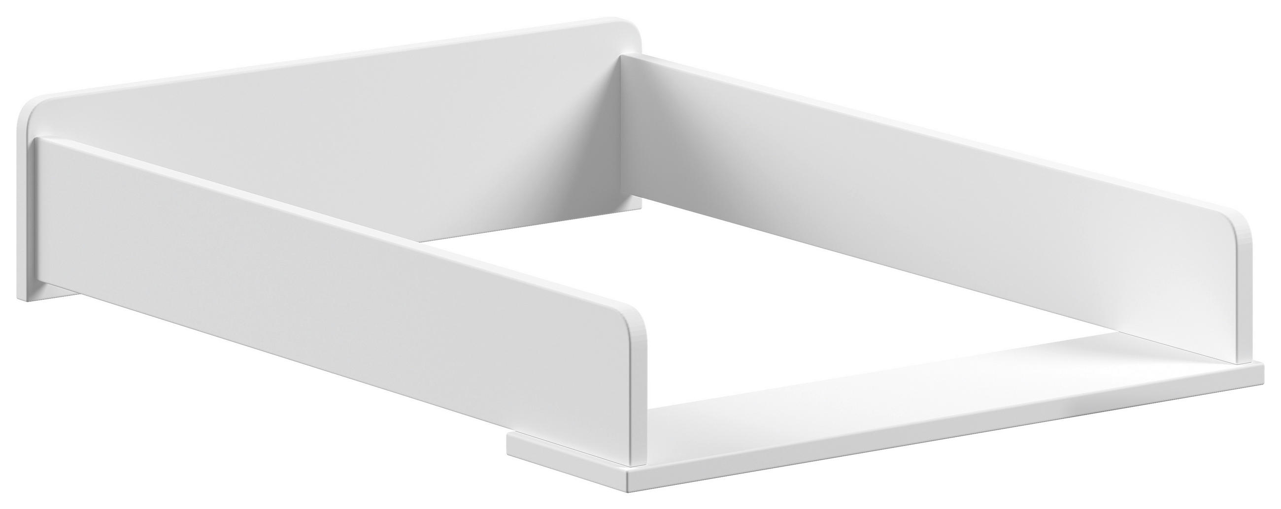 WICKELAUFSATZ  - Weiß, MODERN, Holz (53/14/72cm) - Vipack