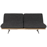 SCHLAFSOFA in Holz, Textil Anthrazit  - Anthrazit/Beige, Design, Holz/Textil (204/92/90cm) - Dieter Knoll
