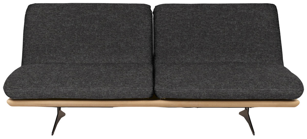 SCHLAFSOFA in Holz, Textil Anthrazit  - Anthrazit/Beige, Design, Holz/Textil (204/92/90cm) - Dieter Knoll