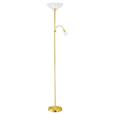 Lampadar 27/180 cm    - alb/auriu, Basics, plastic/metal (27/180cm)