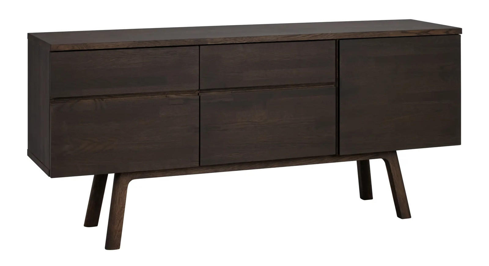SIDEBOARD  170/77/42 cm 2 låda(or)  - mörkbrun, Design, trä (170/77/42cm) - Rowico