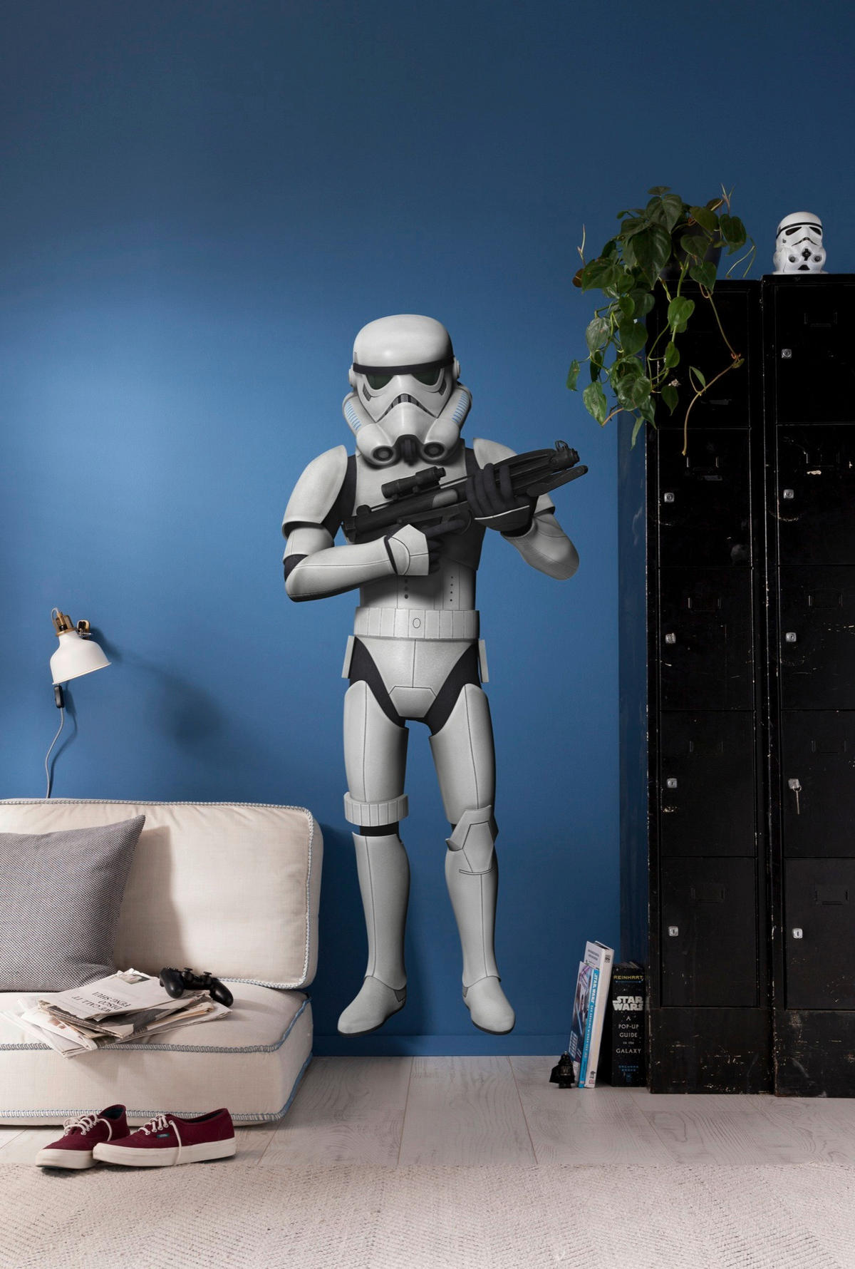 DEKOSTICKER Star Wars  - Schwarz/Weiß, LIFESTYLE, Kunststoff (100/70cm) - Star Wars