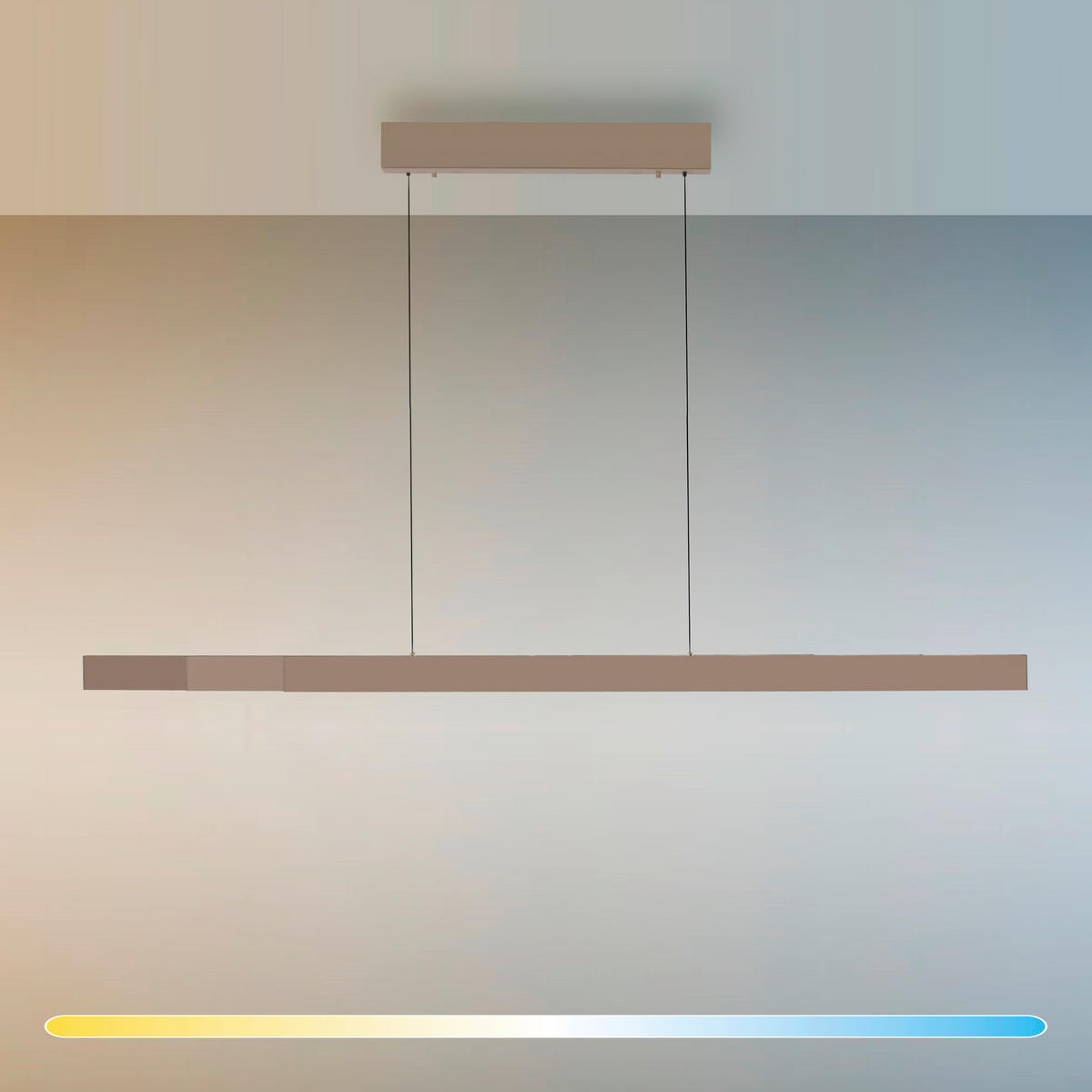 LED-HÄNGELEUCHTE 179/5,8/180 cm    - Bronzefarben, Design, Metall (179/5,8/180cm) - Paul Neuhaus