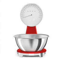 ELEKTRISCHE KÜCHENWAAGE 50's Style  - Rot, Trend, Kunststoff (18/31.5/25cm) - SMEG