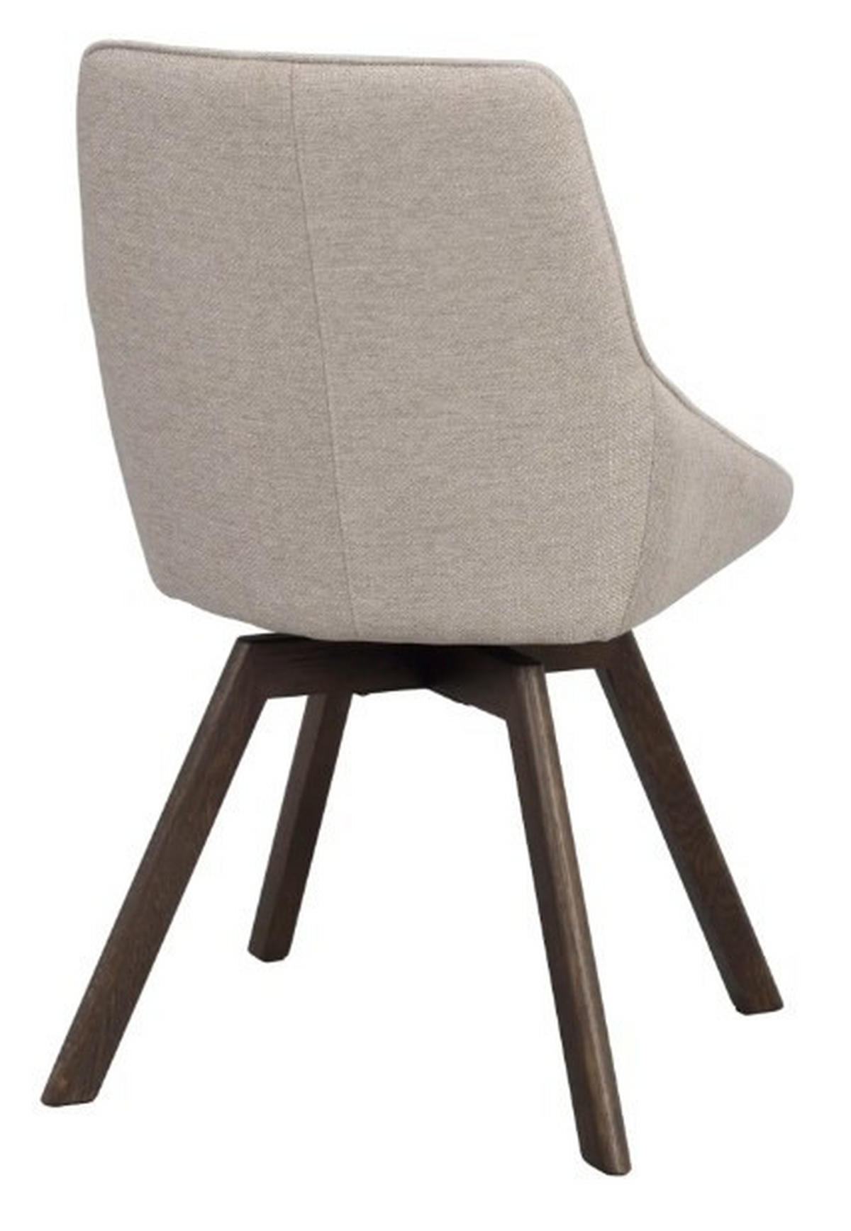 STOL   flatväv  - beige/mörkbrun, Klassisk, metall/trä (51/88/60cm) - Rowico