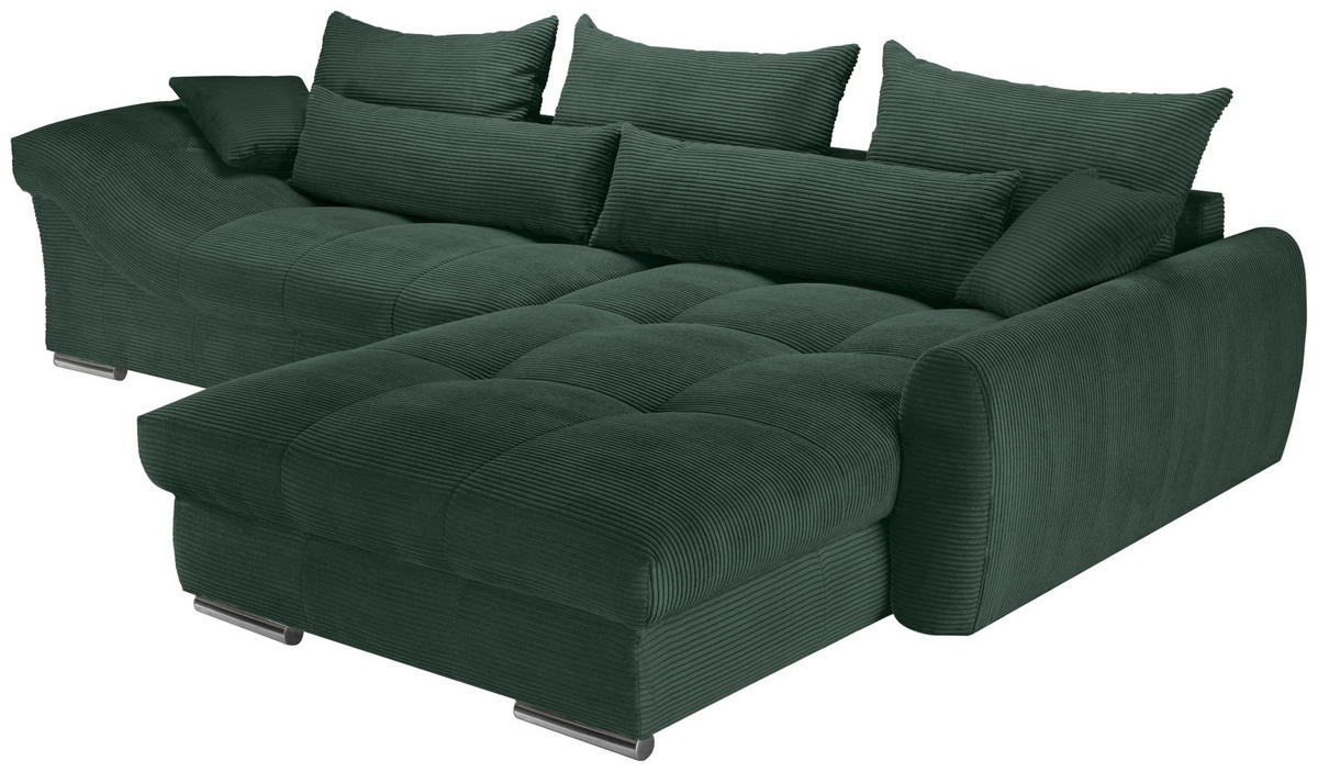 Freisteller von Carryhome ECKSOFA Dunkelgrün Cord.