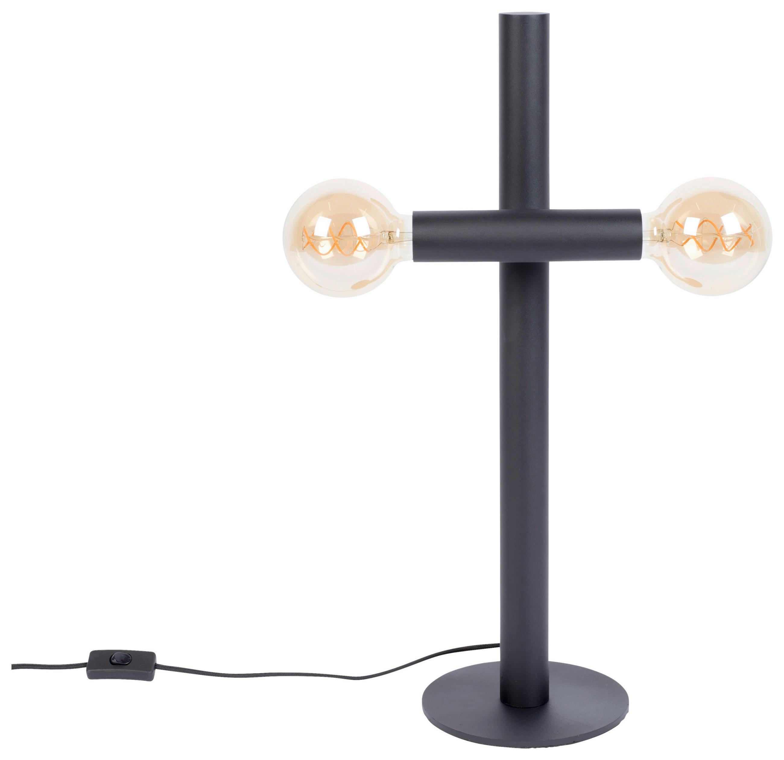 TISCHLEUCHTE Hawk 10,5/60/39 cm   - Schwarz, Basics, Metall (10,5/60/39cm) - Zuiver