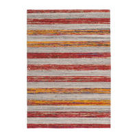 VLNĚNÝ KOBEREC, 160/230 cm přírodní barvy, červená - přírodní barvy/červená, Basics, textil (160/230cm) - Kayoom