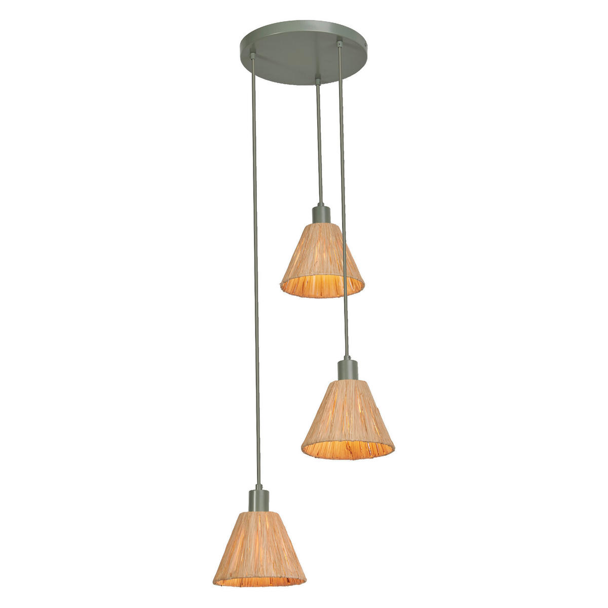 PENDELLEUCHTE 43/125 cm  - Natur, Naturmaterialien/Metall (43/125cm) - Ledvance
