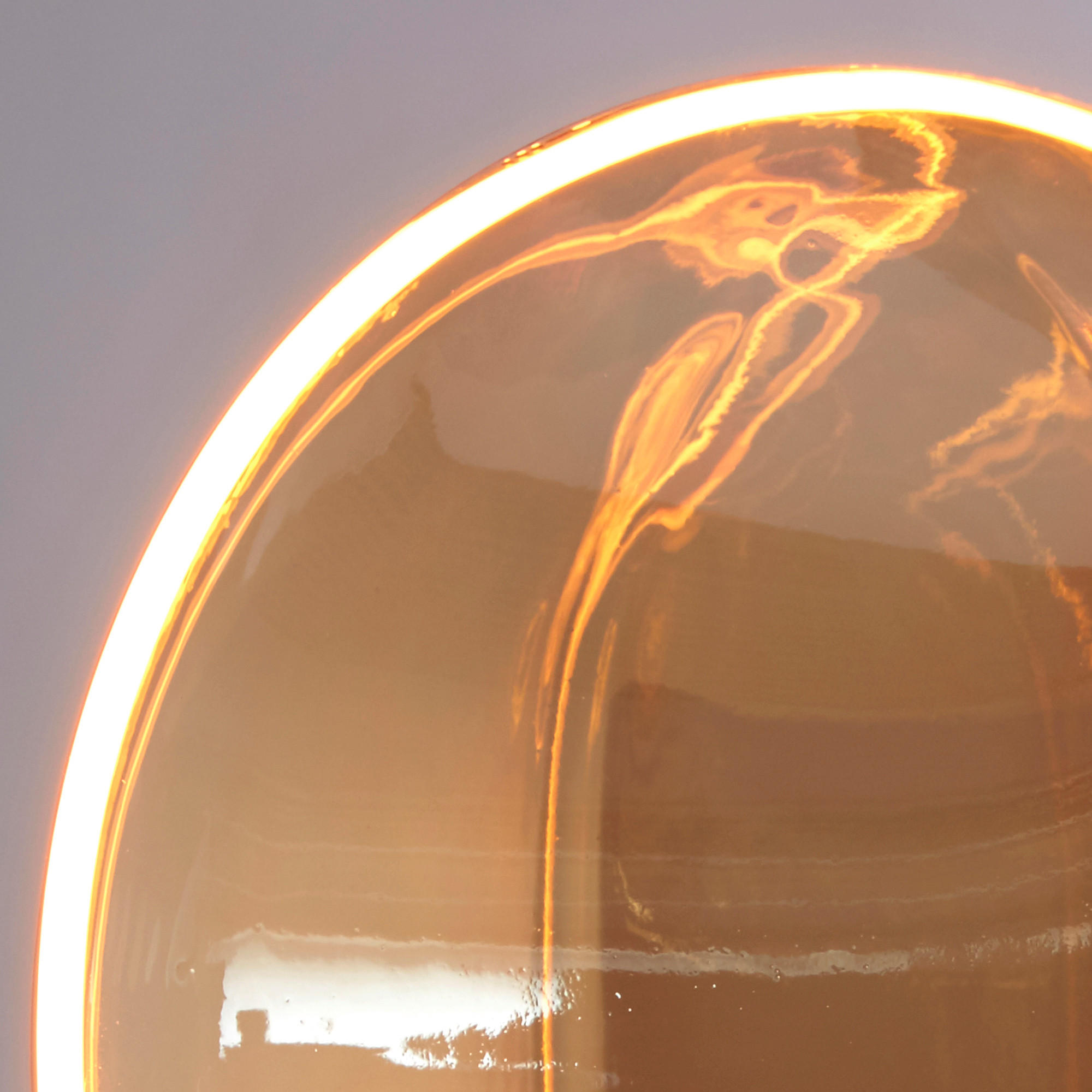 LED-LEUCHTMITTEL   E27  - Bernsteinfarben, Design, Glas (18,8/11,5/23,1cm)