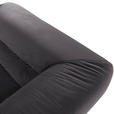 BIGSOFA in Samt Anthrazit  - Anthrazit/Schwarz, KONVENTIONELL, Kunststoff/Textil (240/73/100cm) - Carryhome