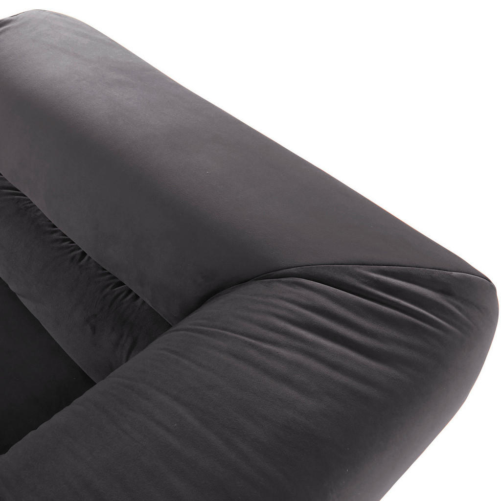 Thumbnail - Carryhome Bigsofa, Anthrazit, Textil, 2-Sitzer, Füllung: Schaumstoff, 240x73x100 cm, Rücken echt, Wohnzimmer, Sofas & Co...