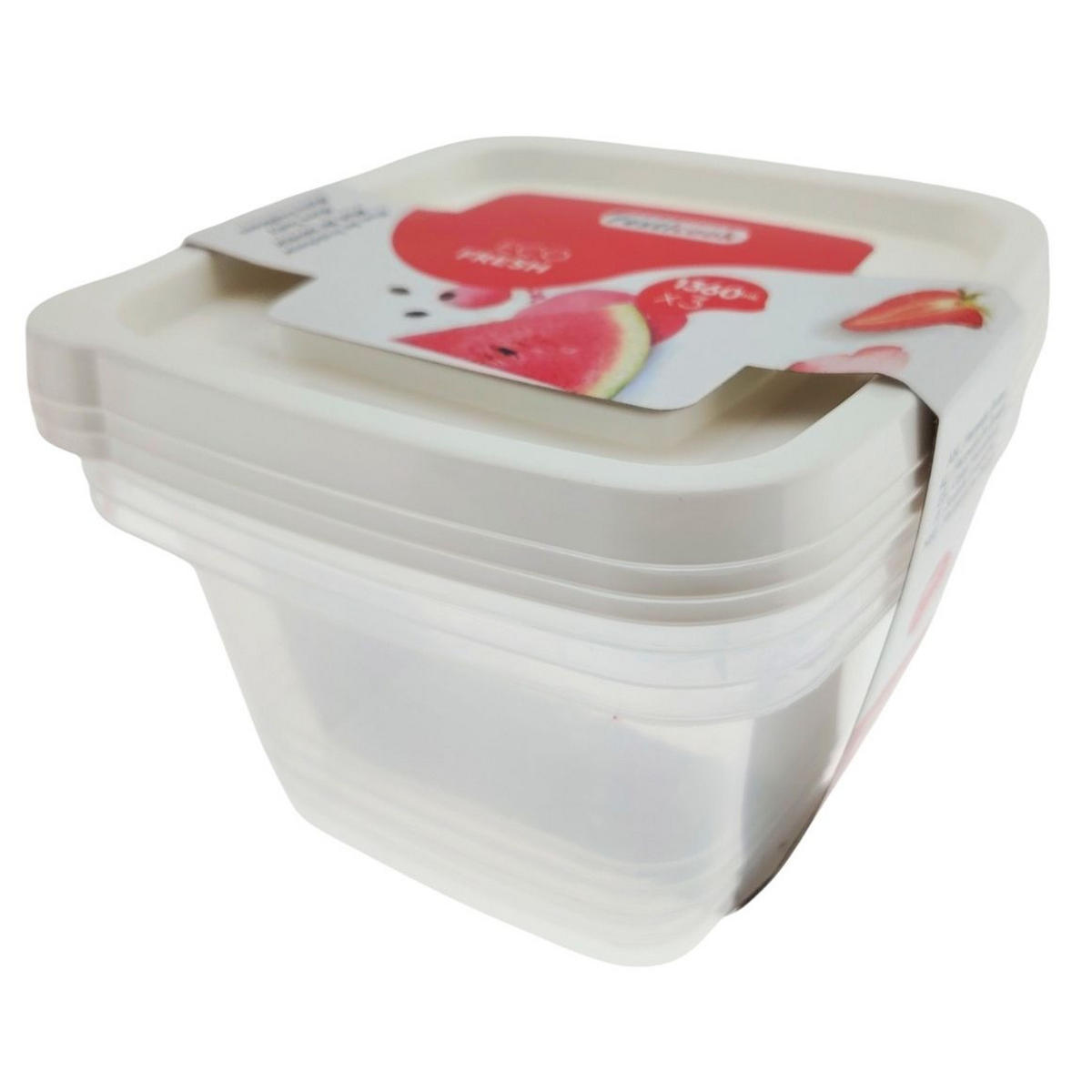 SET POSUDA ZA ZALIHE    - višebojno, Basics, plastika (1360ml)