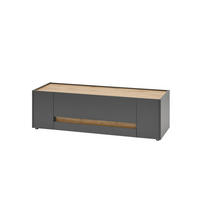 LOWBOARD  140/42/45 cm 2 Schublade(n) Beimöbel erhältlich, stehend  - Anthrazit/Eiche Wotan, Design, Holzwerkstoff/Kunststoff (140/42/45cm) - Modante