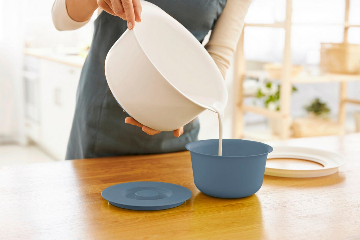 RÜHRSCHÜSSEL - Blau/Weiß, Basics, Kunststoff (28,8/26/14,2cm) - Rotho