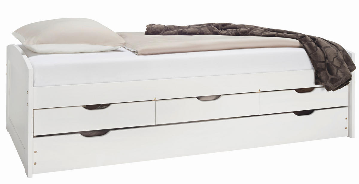 LEŽALNIK,  bela les - bela, Moderno, les (90/200cm)