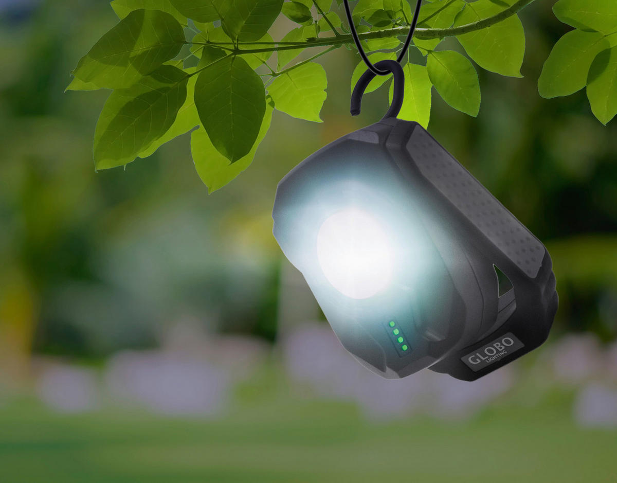 DELOVNA LED-SVETILKA - srebrne barve/črna, Basics, kovina/umetna masa (7,1/4,1/10cm)