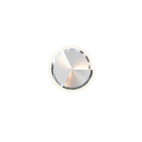 APLICĂ DE PERETE CU LED - alb/culoare crom, Design, plastic/metal (20,5/8cm) - Wofi