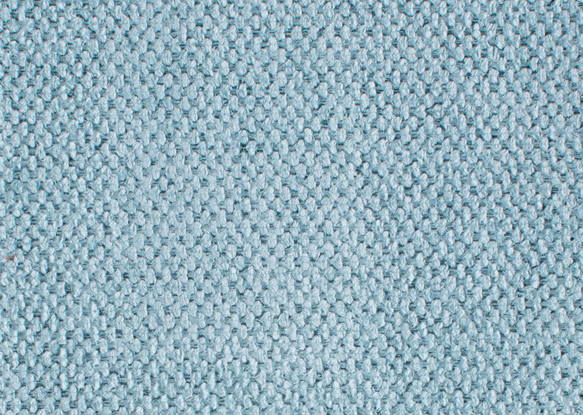 ECKSOFA in Webstoff Hellblau  - Schwarz/Hellblau, Design, Textil/Metall (284/184cm) - Dieter Knoll