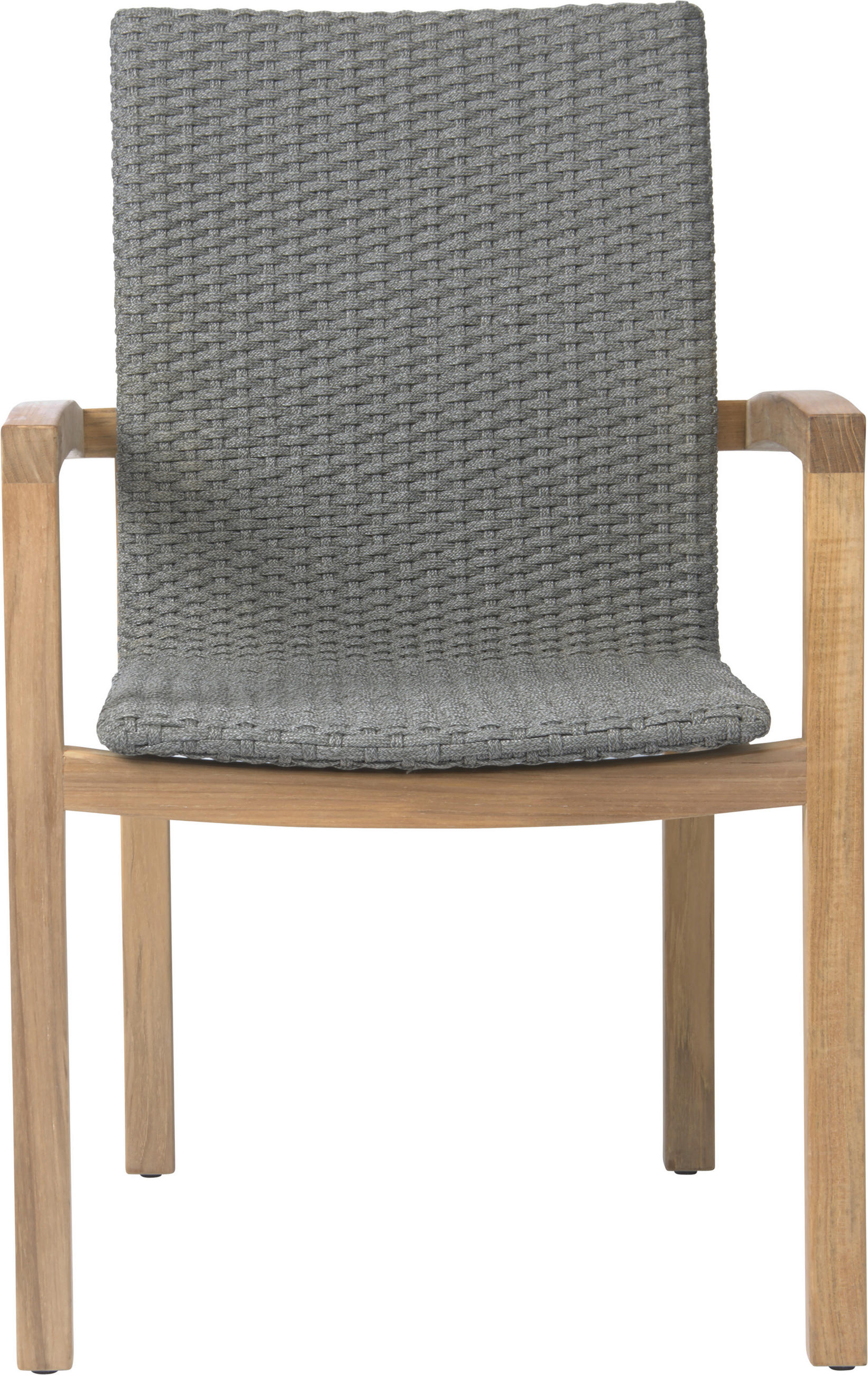 STAPELSESSEL Teakholz Grau, Teakfarben  - Grau/Teakfarben, Natur, Holz/Textil (59/93/65cm) - Stern