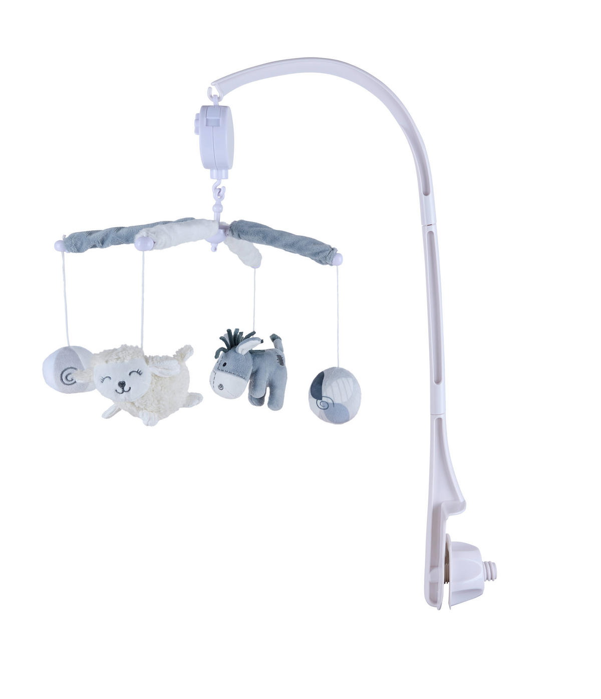 MOBILE  - Creme/Weiß, Basics, Kunststoff/Textil (34/34cm) - Patinio