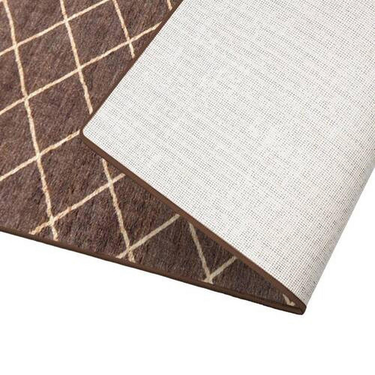 LÄUFER 80/700 cm Cosenza Braun, Beige  - Beige/Braun, Design, Kunststoff/Textil (80/700cm)