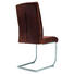 SCHWINGSTUHL Mikrofaser Braun - Edelstahlfarben/Braun, Design, Textil/Metall (46/99/63cm) - Set one by Musterrin
