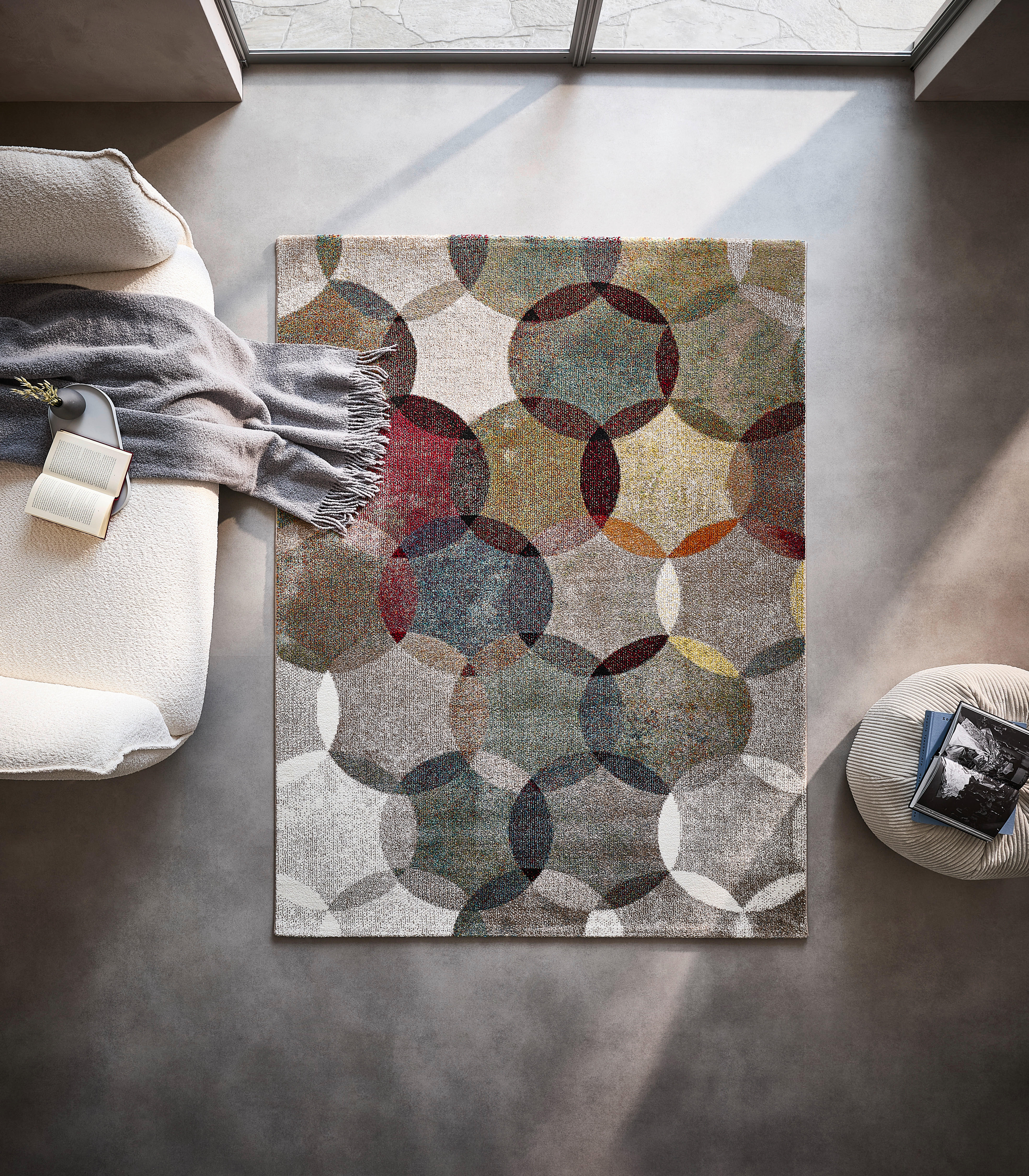 TKANÝ KOBEREC, 160/225 cm, vícebarevná - vícebarevná, Design, textil (160/225cm) - Esprit