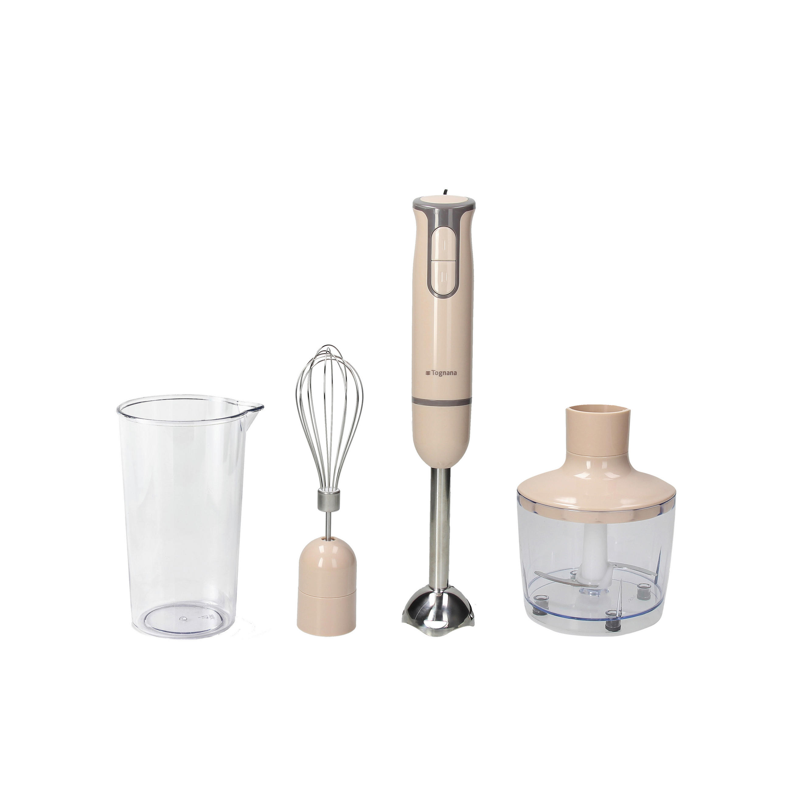 ŠTAPNI MIKSER Iridea Beige - bež, Basics, metal/plastika (37/6.5cm) - Tognana