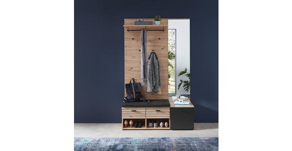 GARDEROBE 126/202/38 cm  - Eiche Artisan, Design, Holzwerkstoff (126/202/38cm) - Voleo