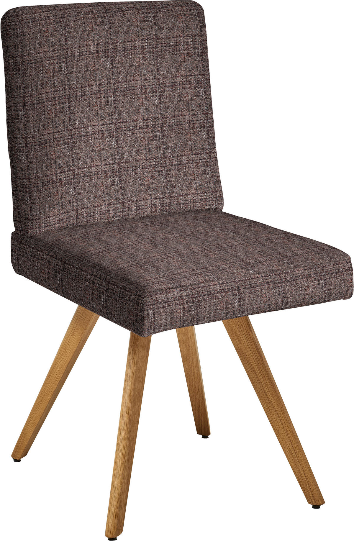 STUHL  in Flachgewebe Holz, Textil  - Eichefarben/Dunkelbraun, Design, Holz/Textil (46/94/58cm) - Dieter Knoll