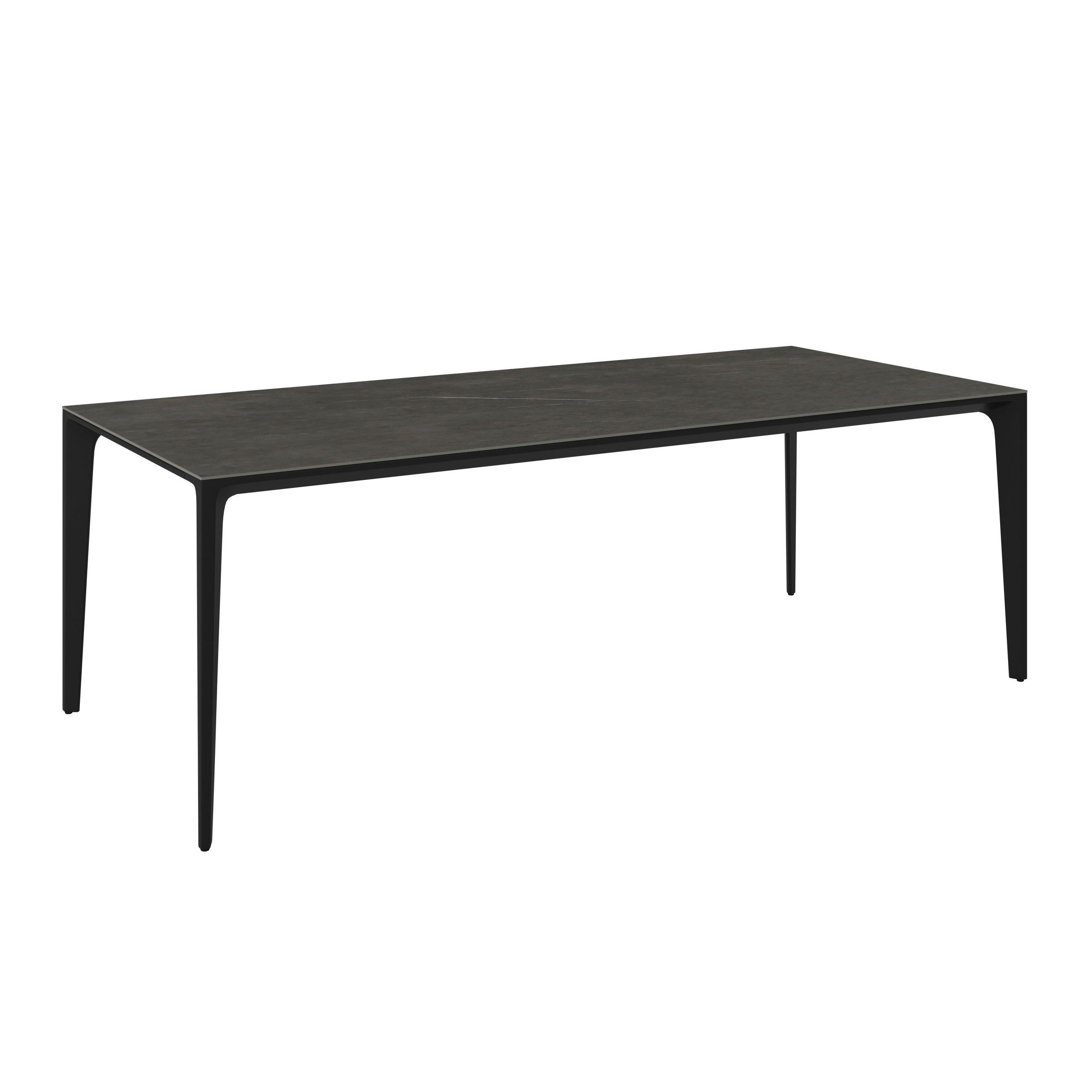 KERTI ASZTAL 220/100/73,5 cm   - antracit, Design, kő/fém (220/100/73,5cm) - Dieter Knoll