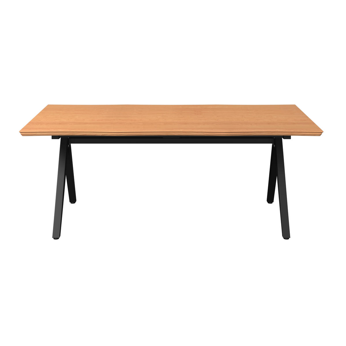 GARTENTISCH 200/105/75 cm Holz, Metall rechteckig  - Schwarz/Teakfarben, MODERN, Holz/Metall (200/105/75cm) - Ambia Garden