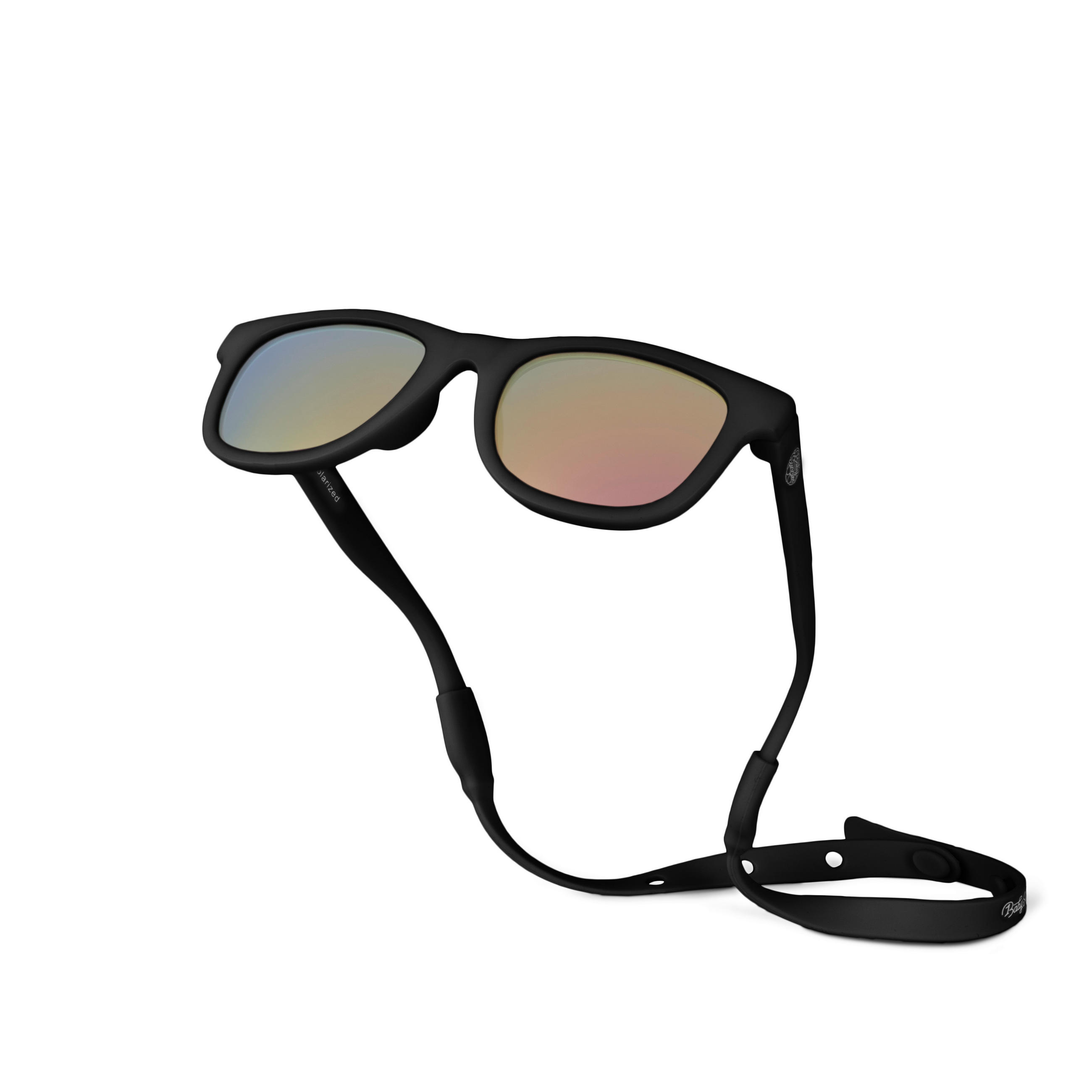 BABY-SONNENBRILLE MIT BAND  - Schwarz, Basics, Kunststoff