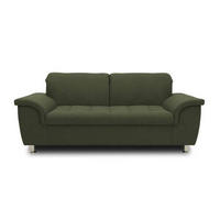 2-SITZER-SOFA in Webstoff Grün  - Chromfarben/Grün, KONVENTIONELL, Textil/Metall (190/81/97cm) - MID.YOU