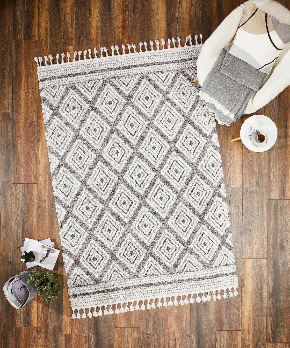 HOCHFLORTEPPICH 80/150 cm Antje Silberfarben, Beige  - Beige/Silberfarben, Design, Kunststoff (80/150cm) - Novel