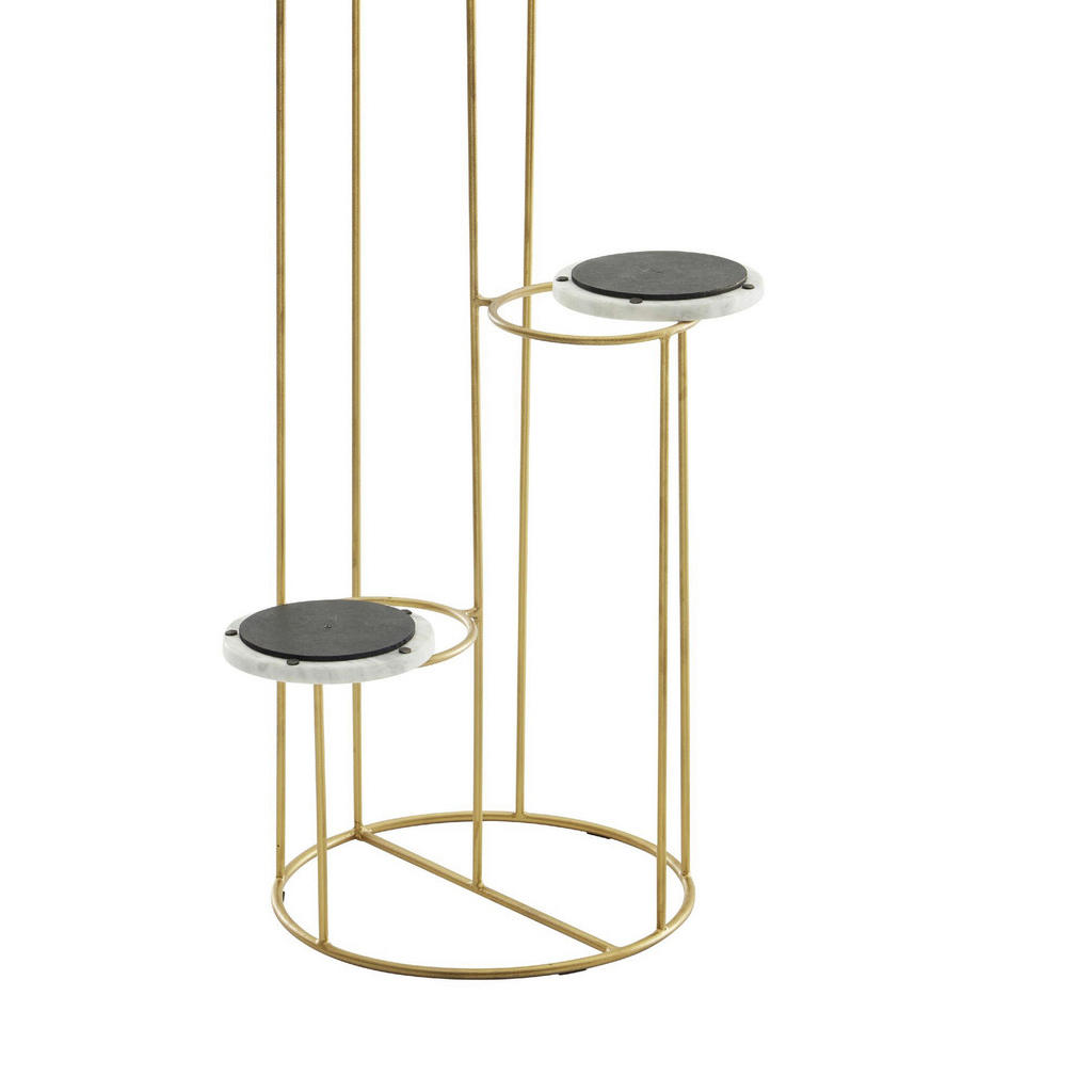 Thumbnail - Mid.you Blumenständer, Gold, Metall, 37x108x37 cm, Wohnzimmer, Wohnzimmertische, Blumenständer