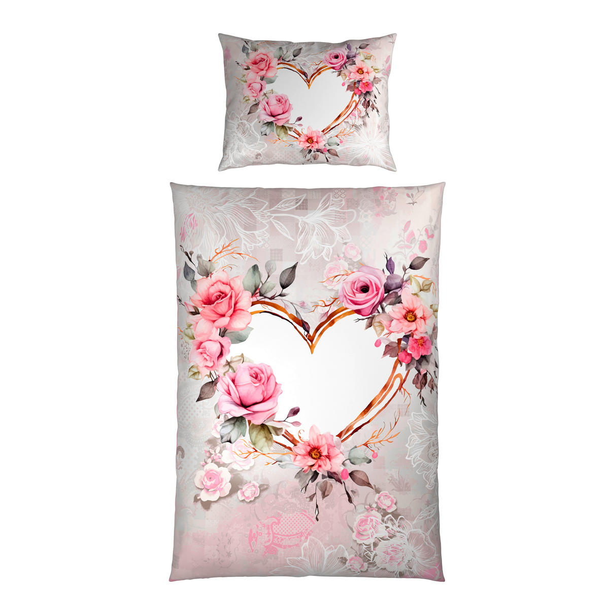WENDEBETTWÄSCHE TANJA Satin 140/200 cm  - Multicolor, Trend, Textil (140/200cm) - Esposa