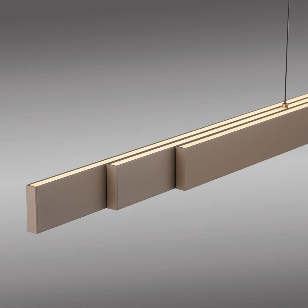 LED-HÄNGELEUCHTE 179/5,8/180 cm    - Bronzefarben, Design, Metall (179/5,8/180cm) - Paul Neuhaus