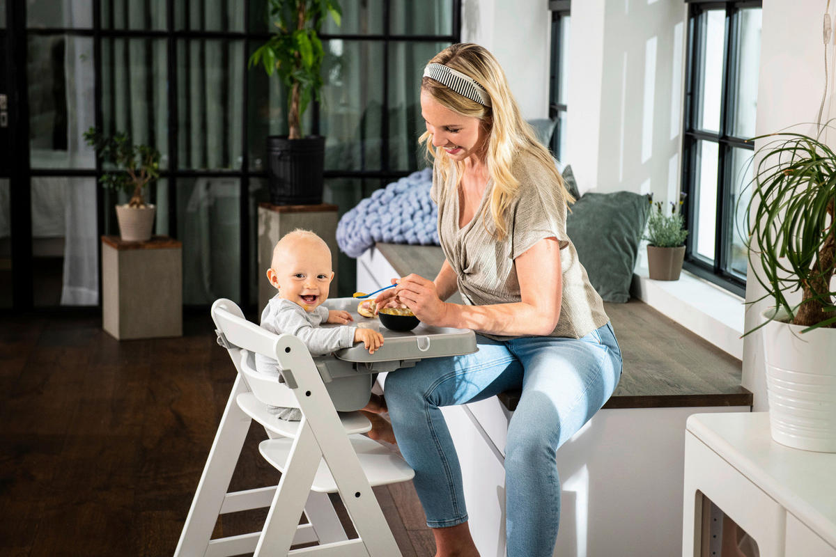 ESS- UND SPIELBRETT Alpha Tray  - Grau, Trend, Kunststoff (46/56,5/22,5cm) - Hauck