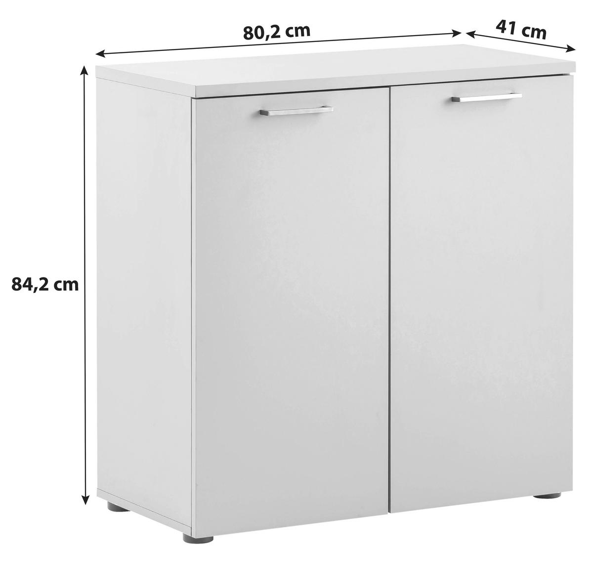 AKTENSCHRANK Anthrazit  - Anthrazit, KONVENTIONELL, Holzwerkstoff (80,2/84,2/41cm) - MID.YOU