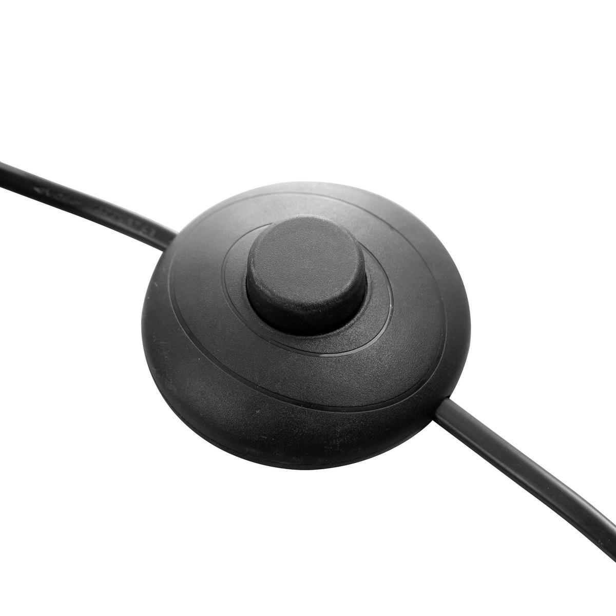 STEHLEUCHTE    - Hellbraun/Schwarz, Basics, Naturmaterialien/Metall (130cmcm)