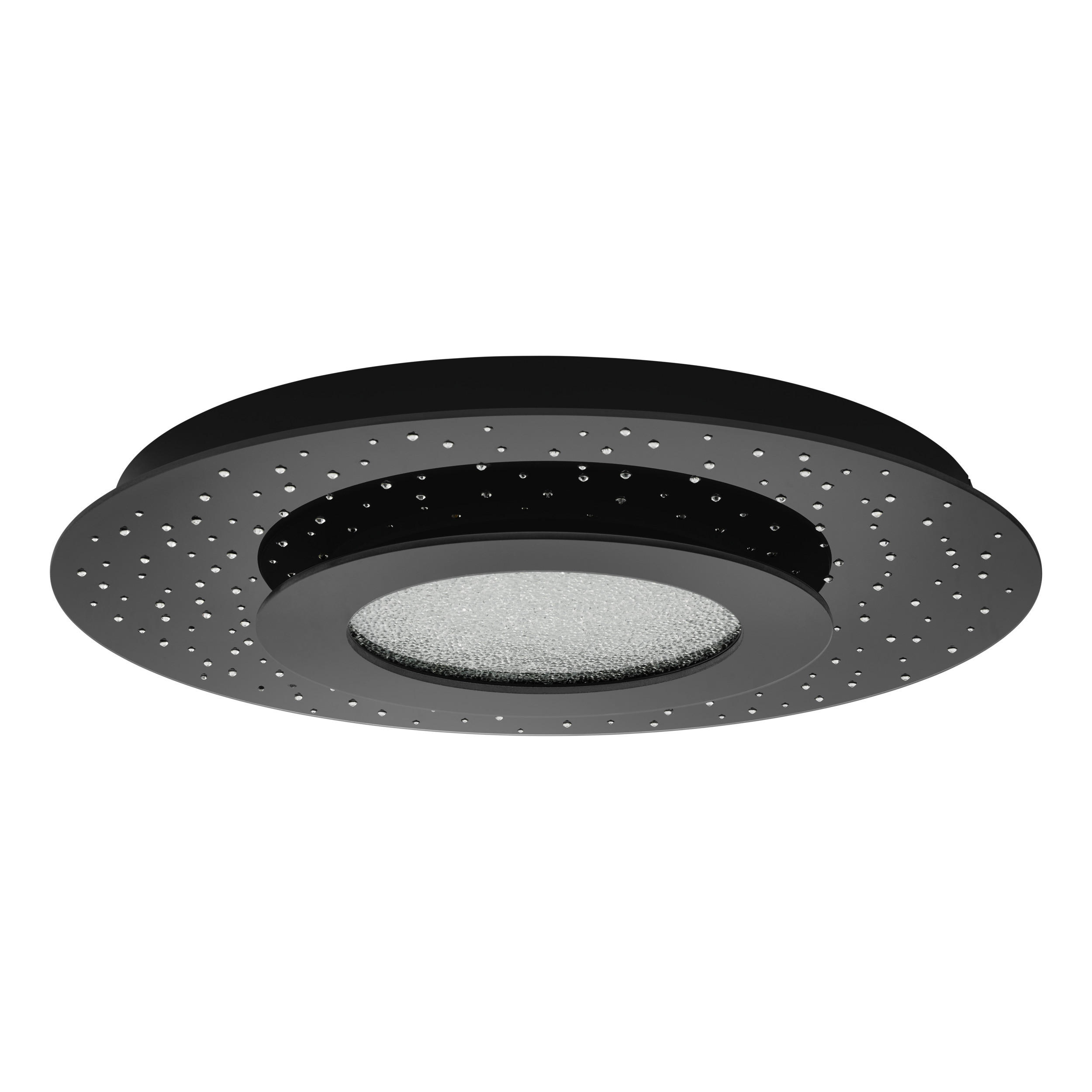 DECKENLEUCHTE Azurreka 50/6 cm   - Schwarz, Design, Glas/Metall (50/6cm) - Eglo