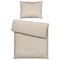 POSTEĽNÁ BIELIZEŇ, perkál, piesková, 140/200 cm - piesková, Basics, textil (140/200cm) - Bio:Vio