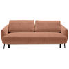 SCHLAFSOFA in Chenille Rostfarben  - Rostfarben/Schwarz, Konventionell, Textil/Metall (228/75/98cm) - Carryhome