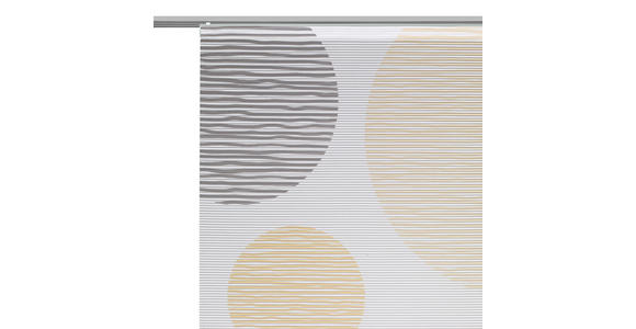 FLÄCHENVORHANG in Gelb transparent  - Gelb, Design, Textil (60/255cm) - Novel