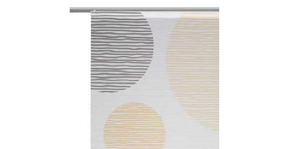 FLÄCHENVORHANG in Gelb transparent - Gelb, Design, Textil (60/255cm) - Novel