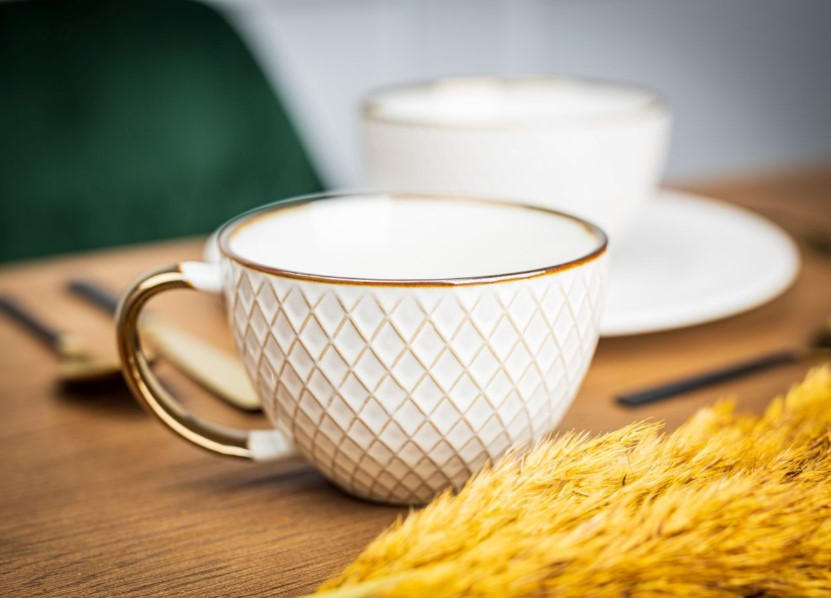 KAFFEMUGG 460 ml  - cremefärgad, Trend, keramik (460ml)